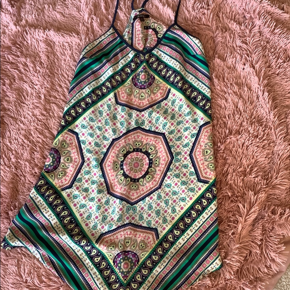 Super cute patterned asymmetrical dress